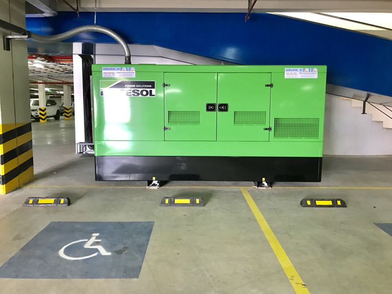 Grupo electrógeno INMESOL instalado con la marca Grupo Gaia